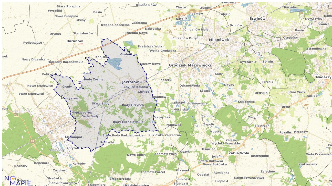 Mapa wyborów do sejmu Jaktorów